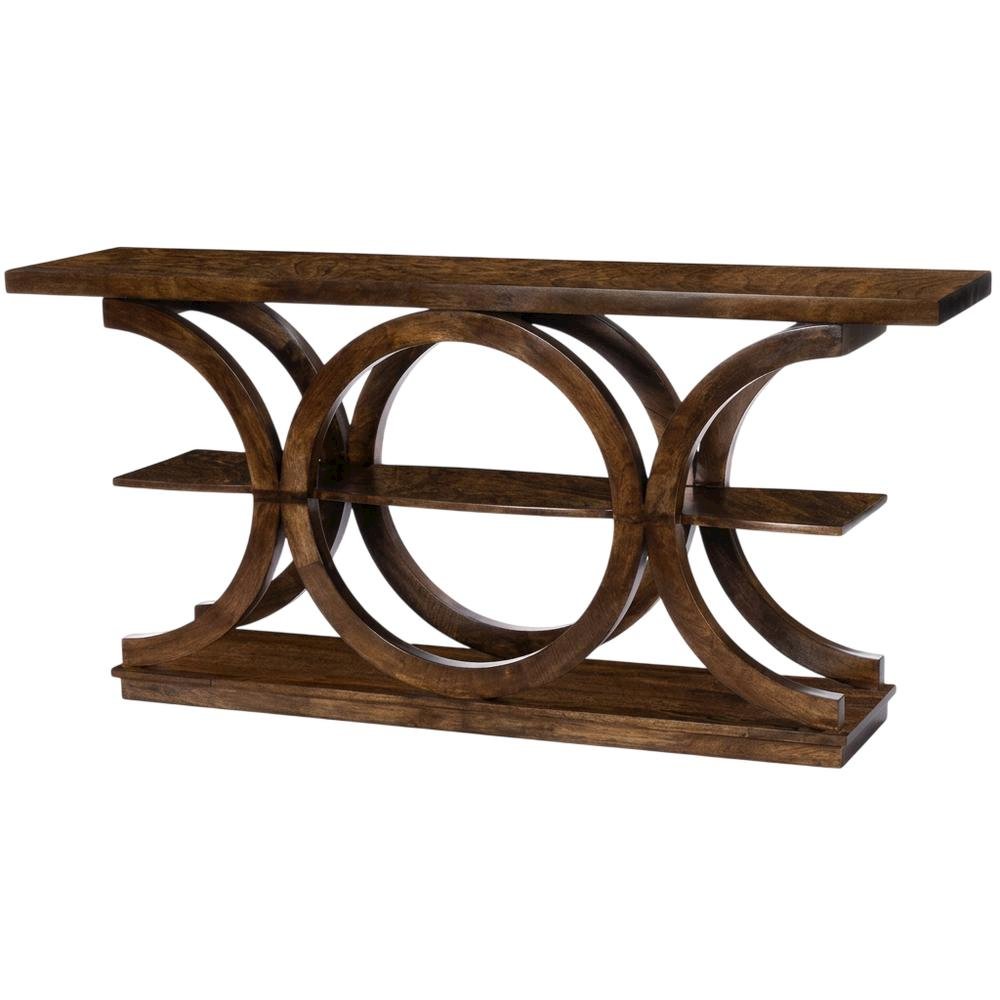 Rustic Console Table with Distressed Finish, Modern Entryway Sofa Table. Picture 5