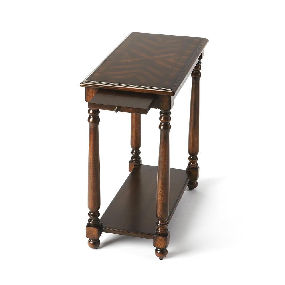 Devane Side Table, Dark Brown. Picture 1