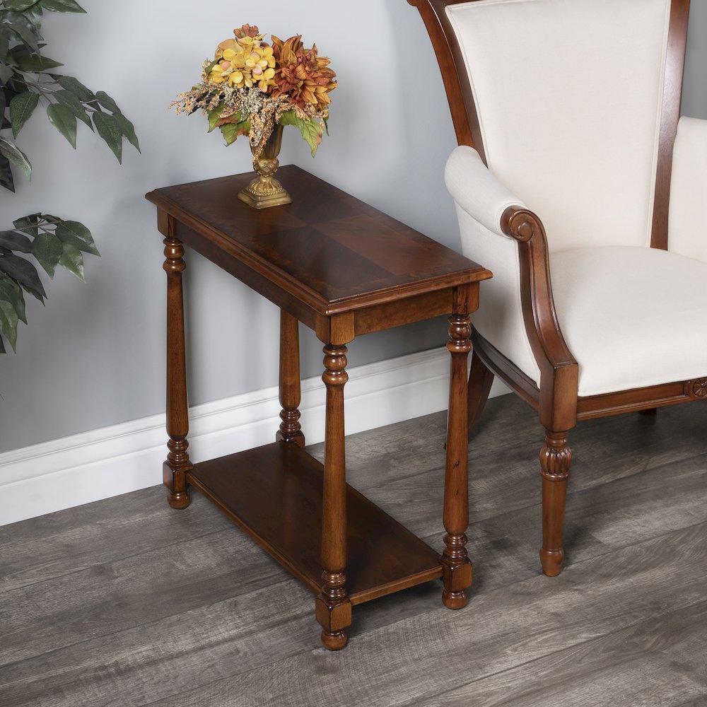 Devane Side Table, Medium Brown. Picture 2