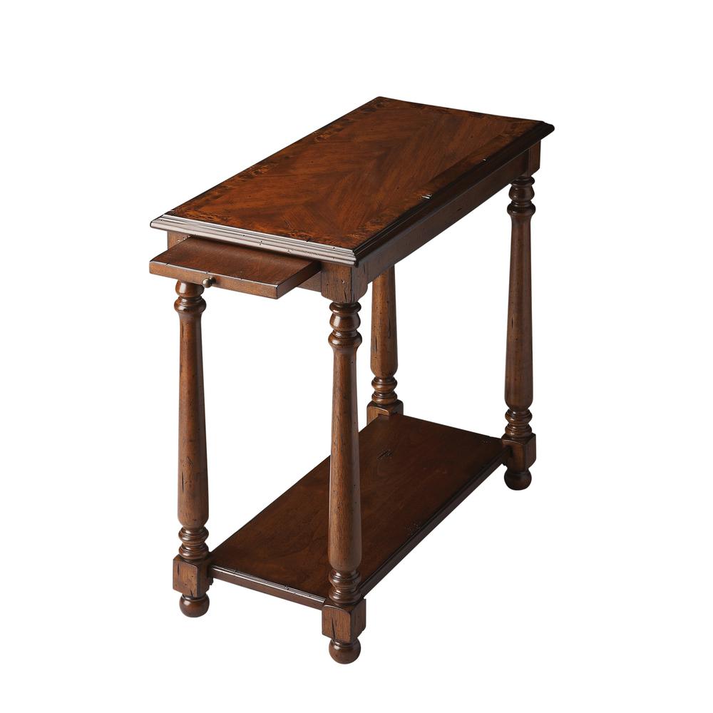 Devane CastleWood Side Table, Medium Brown. Picture 1
