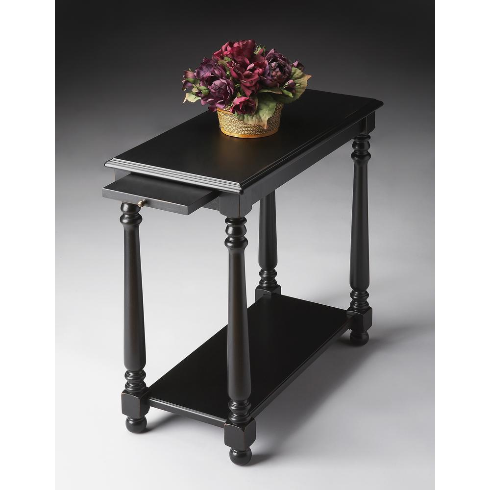 Devane Side Table, Black. Picture 3