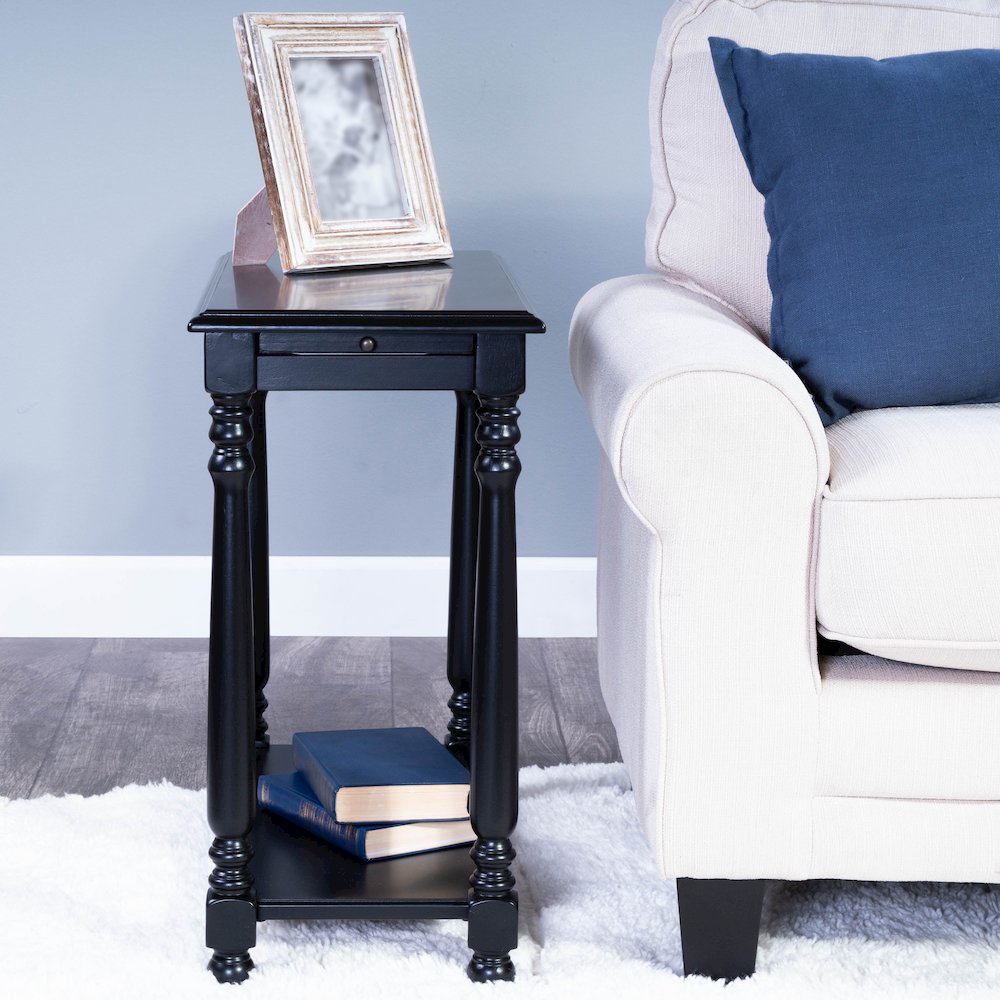 Devane Side Table, Black. Picture 2
