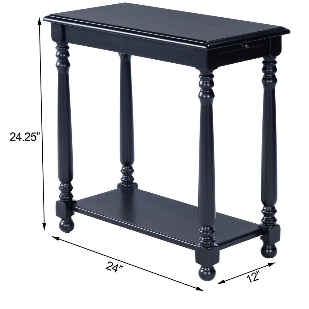 Devane Side Table, Black. Picture 12