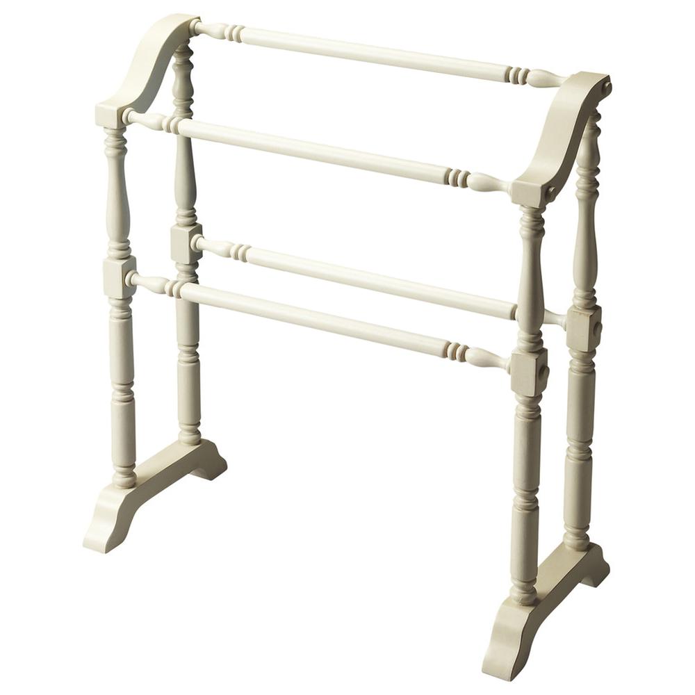 Lillian  Blanket Stand, White. Picture 1