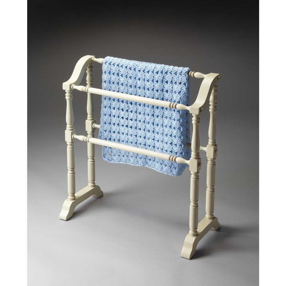 Lillian  Blanket Stand, White. Picture 2