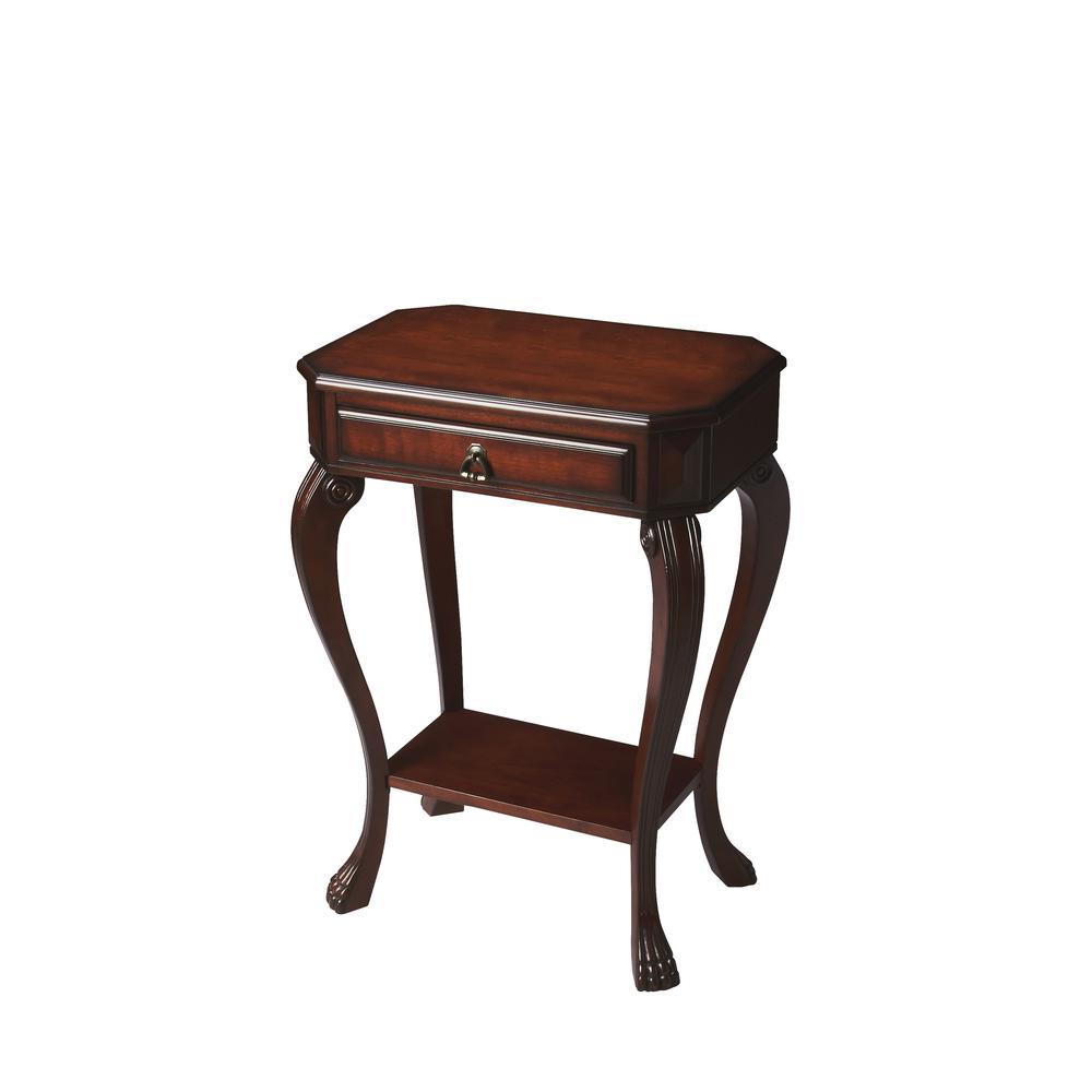 Channing Console Table, Dark Brown. Picture 1