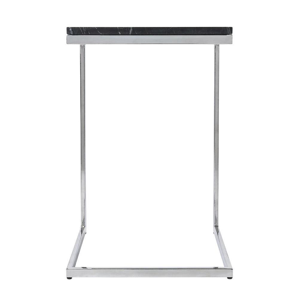 Square Metal End Table, Modern Contemporary Accent Side Table for Living Room. Picture 1