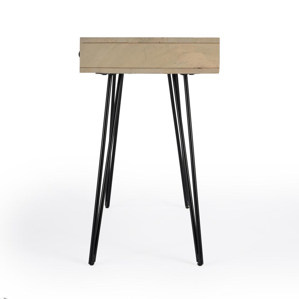 Sebastopol Reversible 2 Drawer Writing Desk, Natural. Picture 6