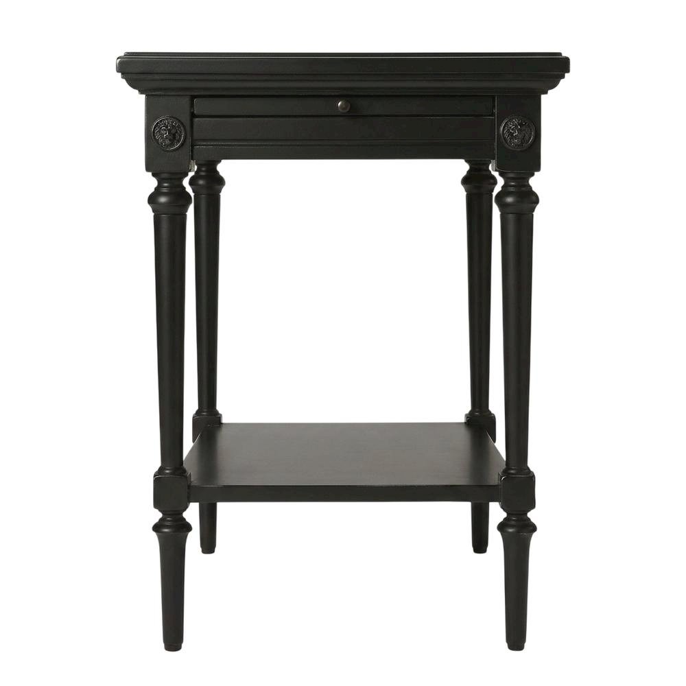 Rectangular End Table, Traditional Wood Accent Side Table for Living Room. Picture 1