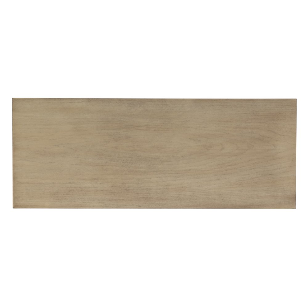 36 in. W Rectangular Wood 2 Drawer Console Table with Lower Open Shelf, Beige. Picture 10