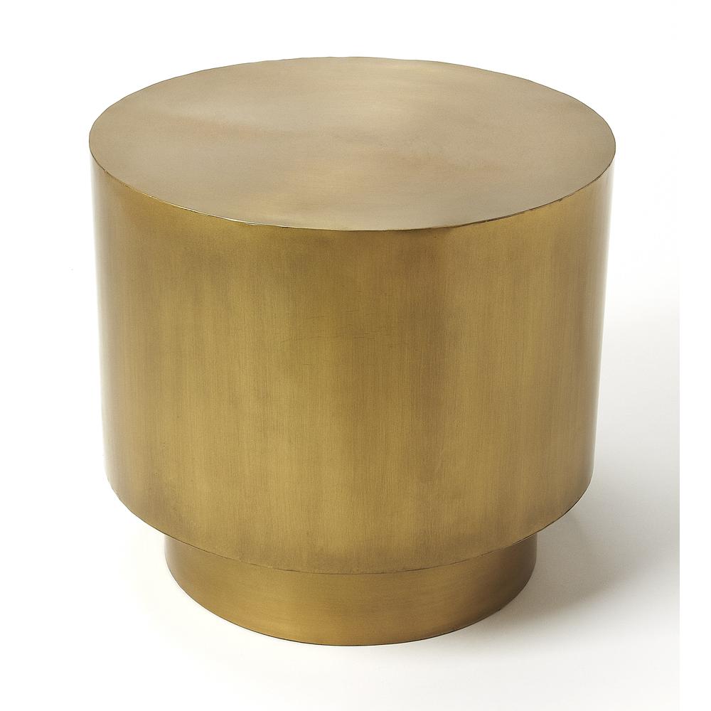 Ervin Iron Side Tables, Gold. Picture 1