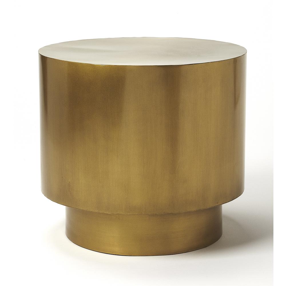 Ervin Iron Side Tables, Gold. Picture 2