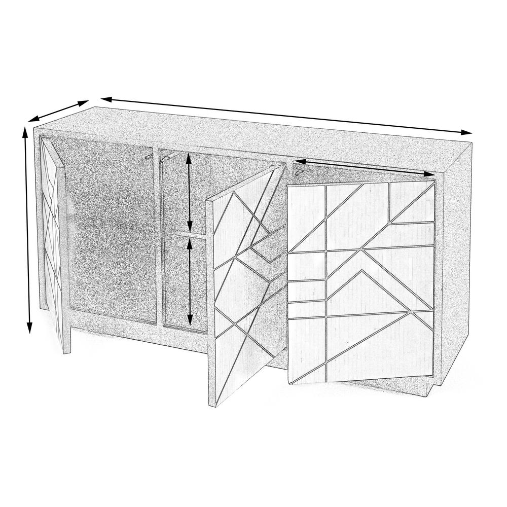 Greta Bone Inlay 59" Sideboard, Assorted. Picture 5