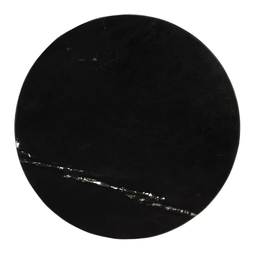 Shounderia Marble Side Table, Black. Picture 6