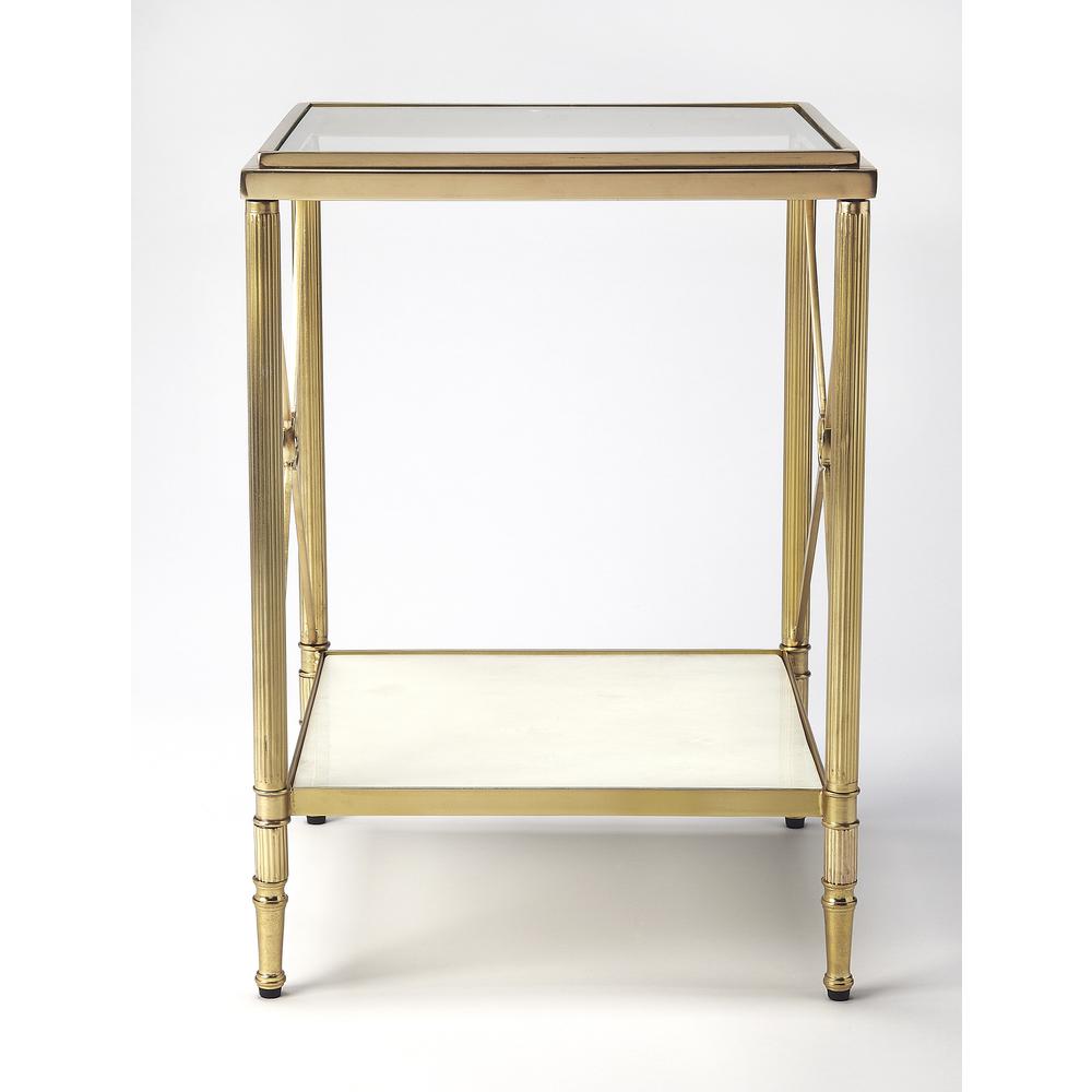 Taren End Table, Gold. Picture 2