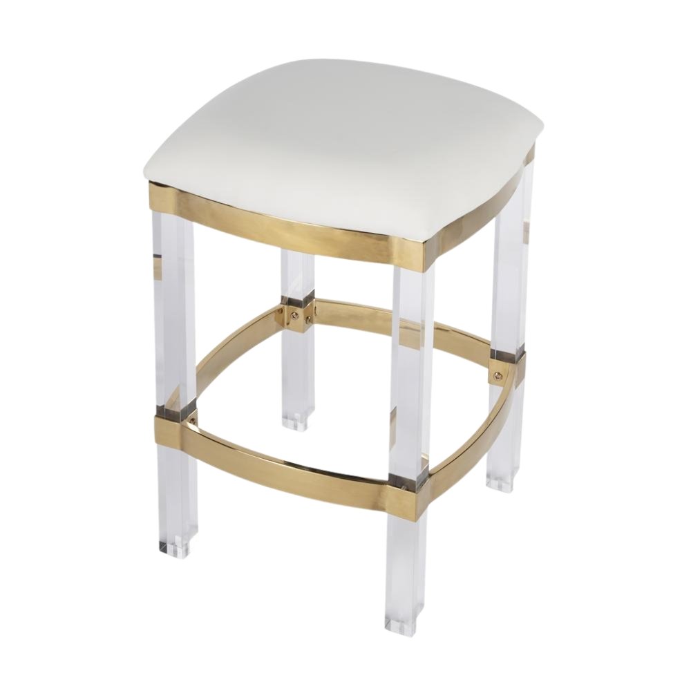 Clear Chair Acrylic Stool White Acrylic Furniture Acrylic Chair Stool. Picture 1