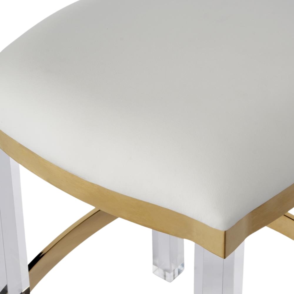 Clear Chair Acrylic Stool White Acrylic Furniture Acrylic Chair Stool. Picture 6