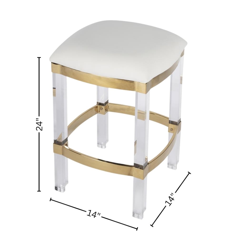 Clear Chair Acrylic Stool White Acrylic Furniture Acrylic Chair Stool. Picture 7