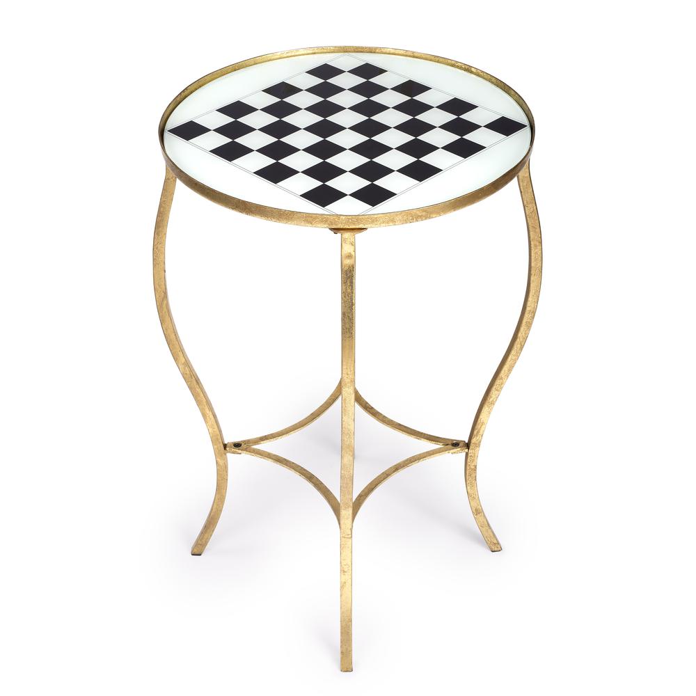 Judith Antique Game Table, Gold. Picture 2