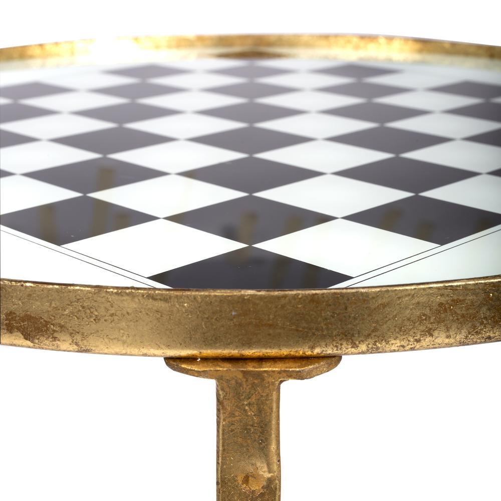 Judith Antique Game Table, Gold. Picture 3