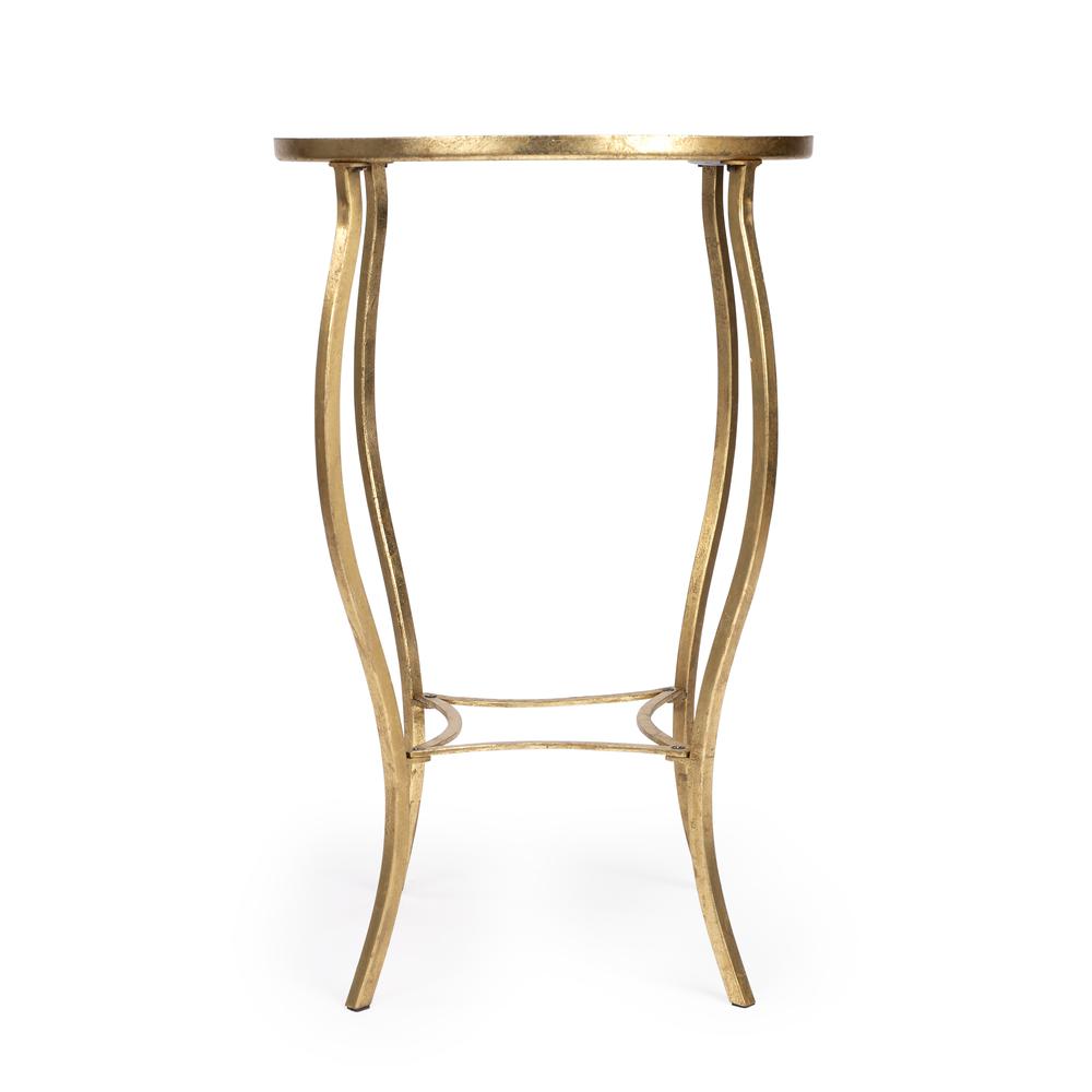 Judith Antique Game Table, Gold. Picture 4