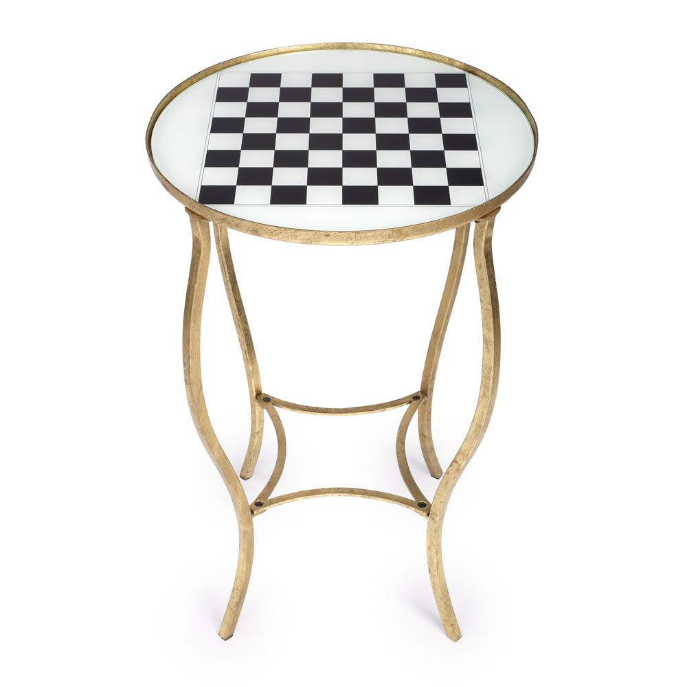 Judith Antique Game Table, Gold. Picture 6