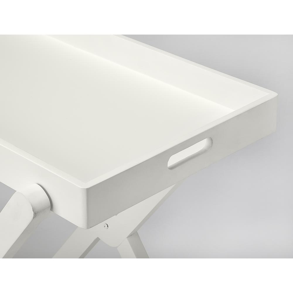 Edna Tray Table, White. Picture 3