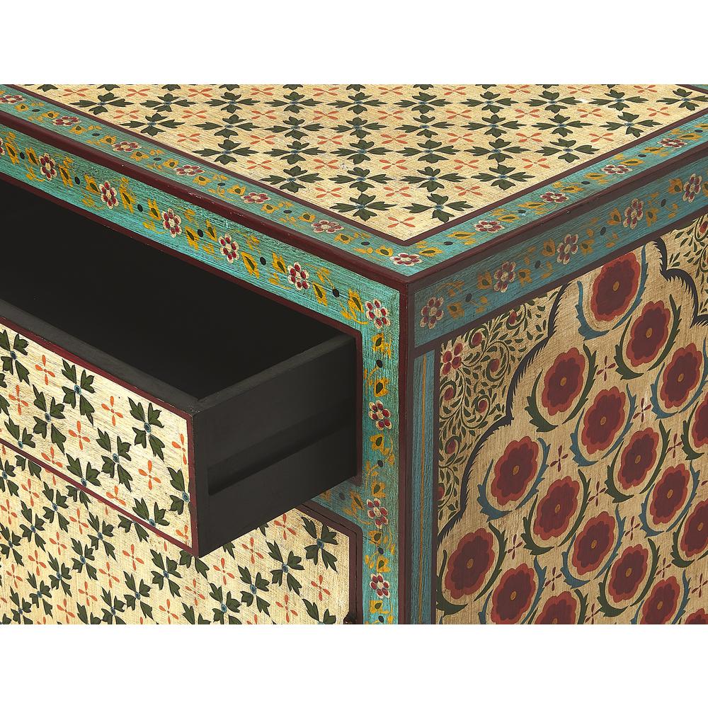 Perna Hand Painted Chest, Multi-Color. Picture 6
