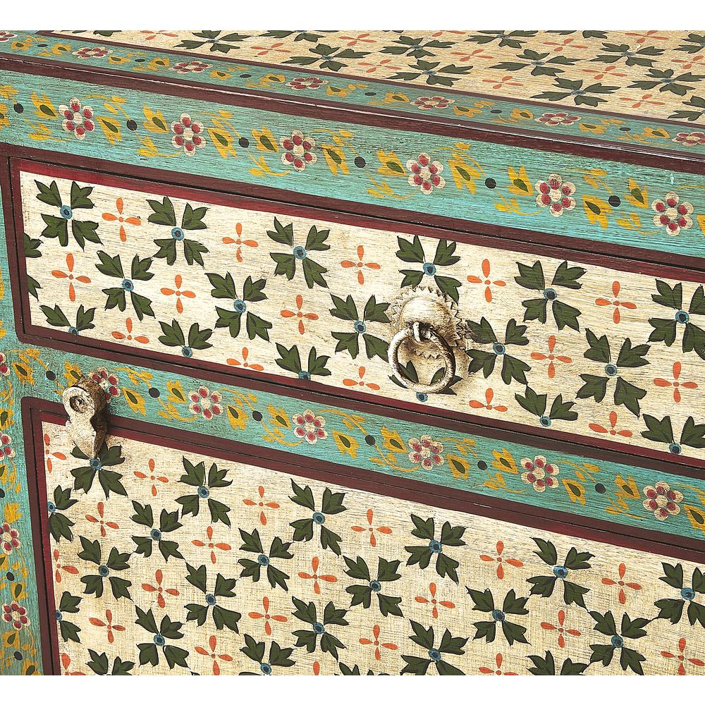 Perna Hand Painted Chest, Multi-Color. Picture 7