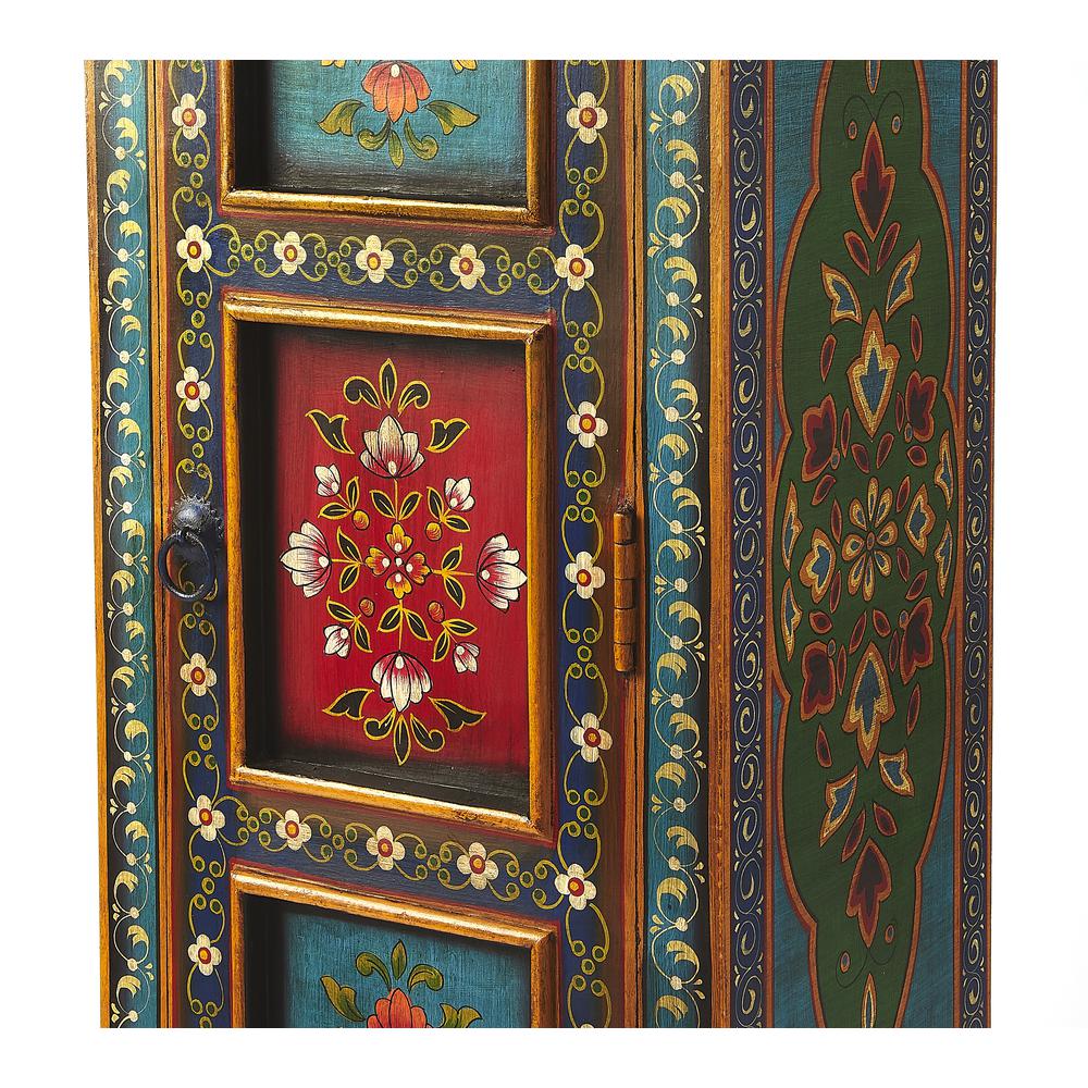 Amir Hand Painted Tall Cabinet, Multi-Color. Picture 6