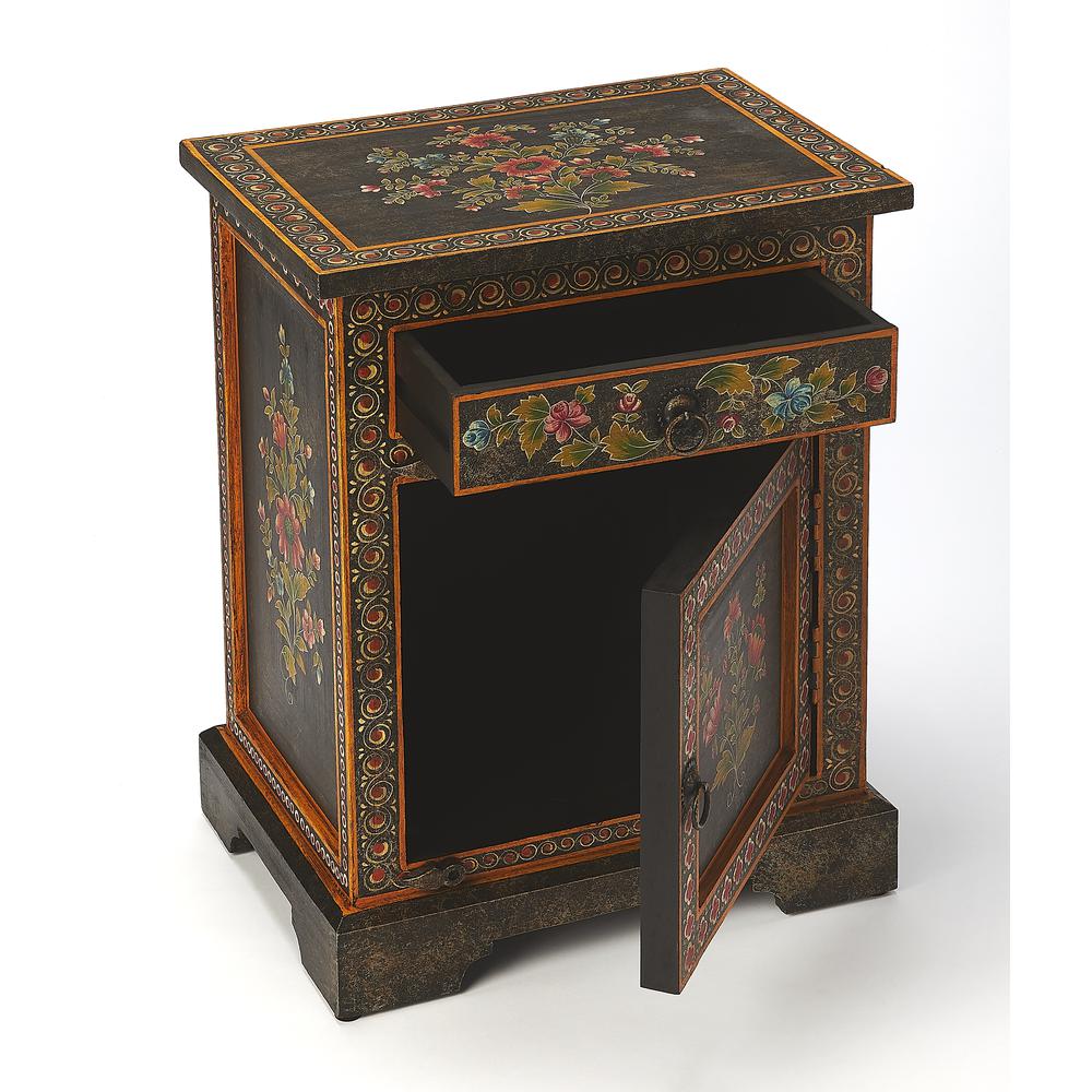 Bihar Hand Painted Chest, Multi-Color. Picture 2