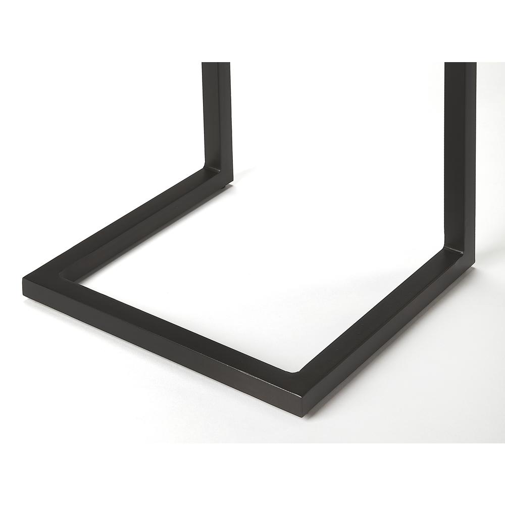 Kilmer Wood & Metal Finsih Side Table, Dark Brown. Picture 3