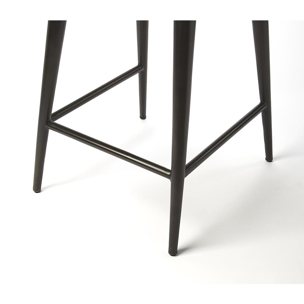 Saddle Leather 26" Counter Stool, Dark Brown. Picture 7
