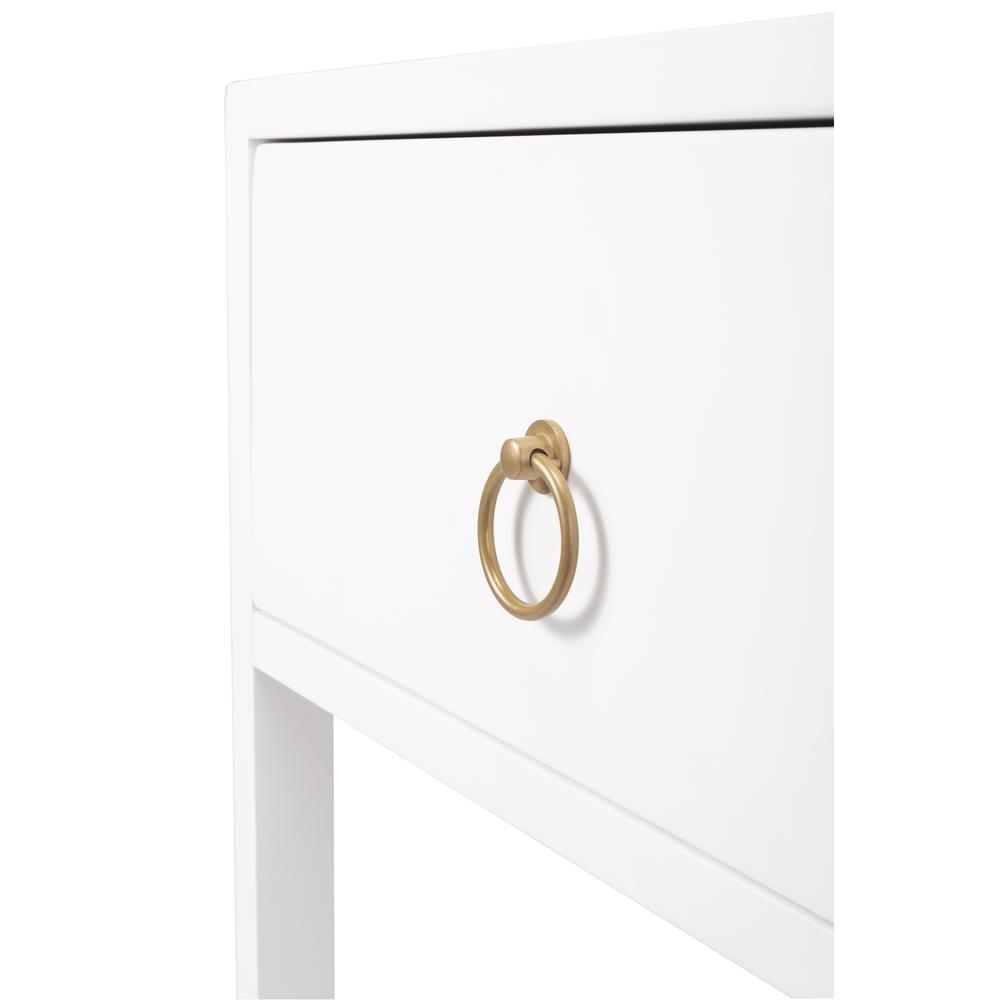Lark End Table, White. Picture 3