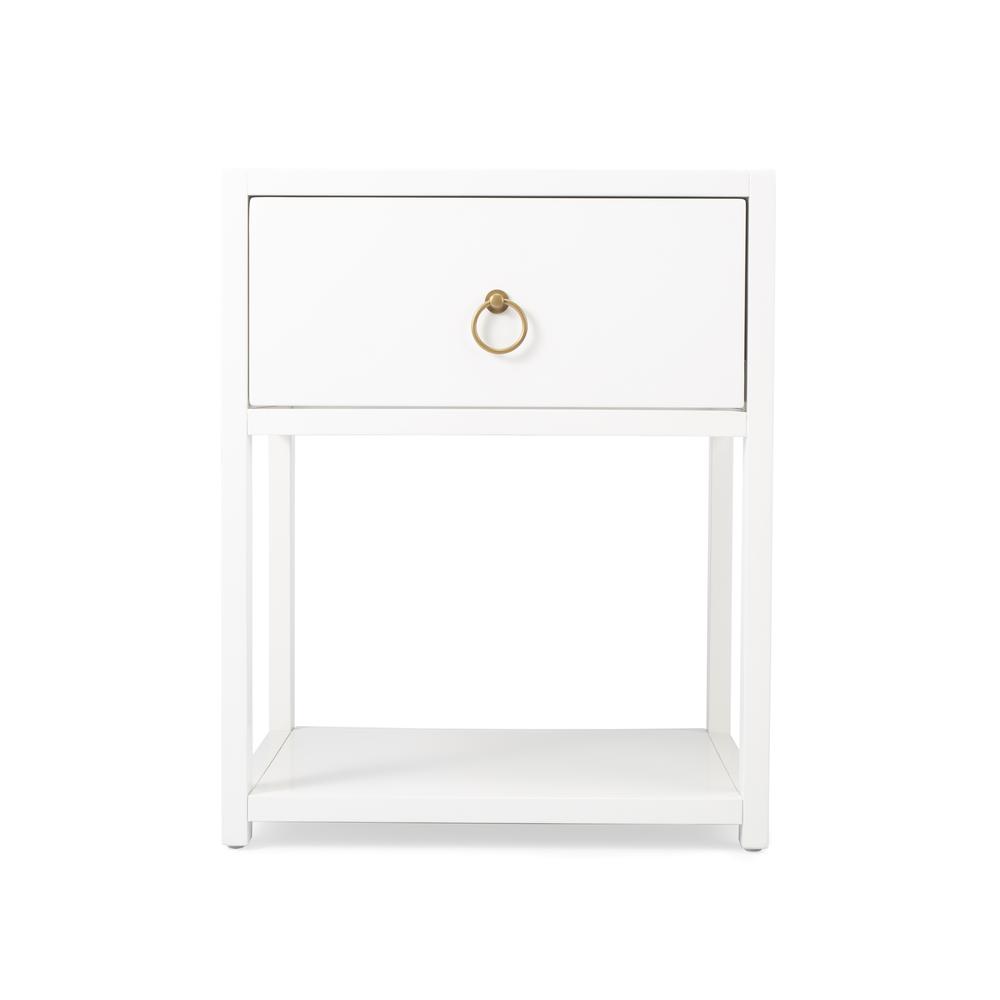 Lark End Table, White. Picture 4