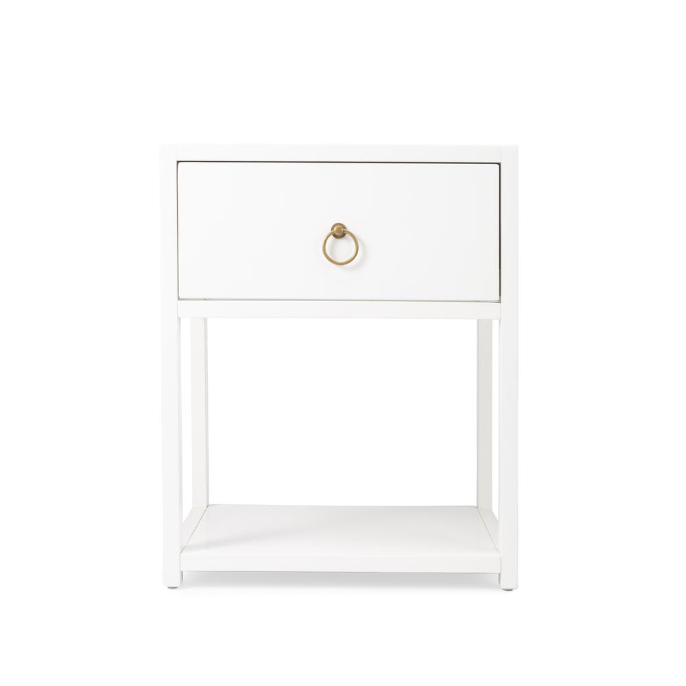 Lark End Table, White. Picture 7
