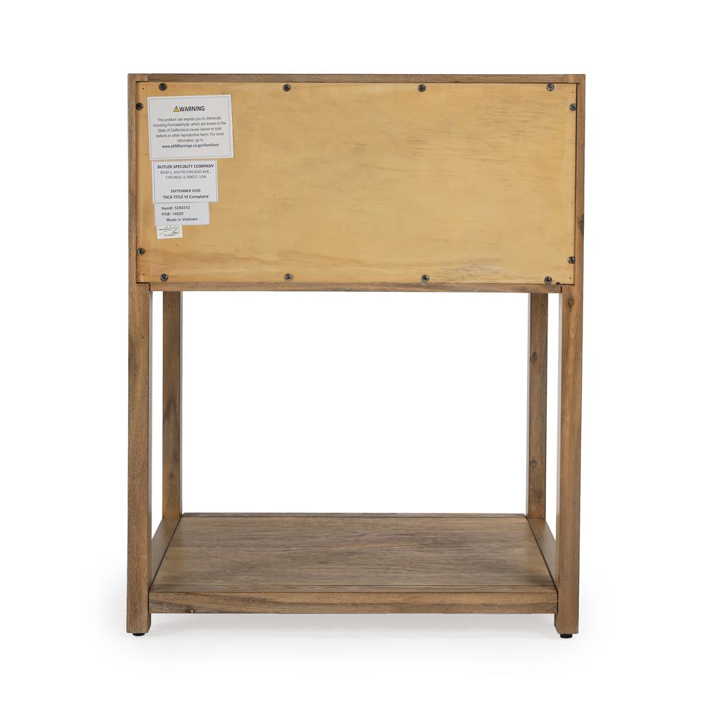 Lark Natural Wood End Table, Light Brown. Picture 6