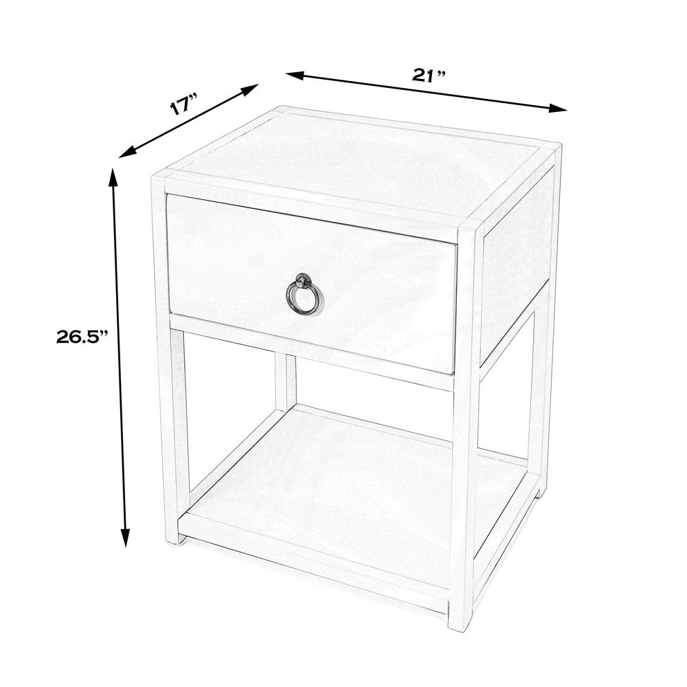 Lark Natural Wood End Table, Light Brown. Picture 8