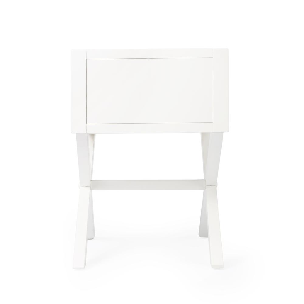 Lark End Table, White. Picture 6