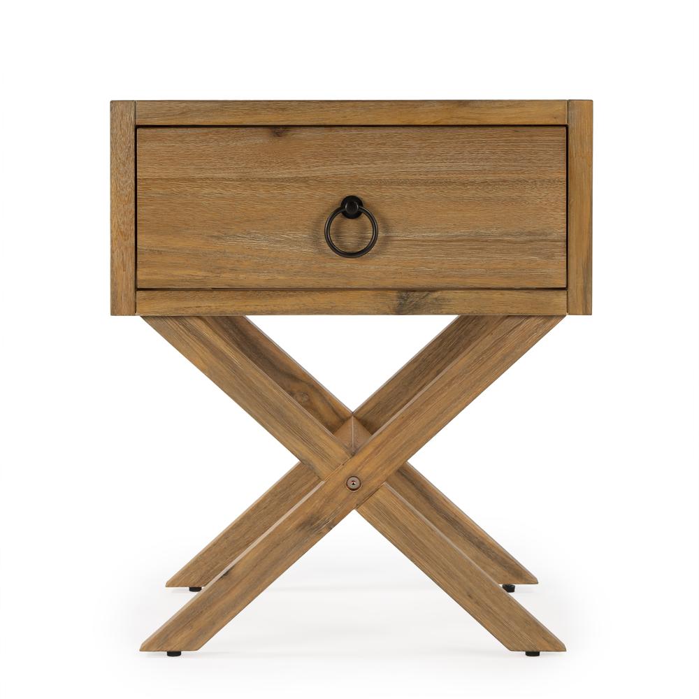 Lark Natural Wood End Table, Light Brown. Picture 4