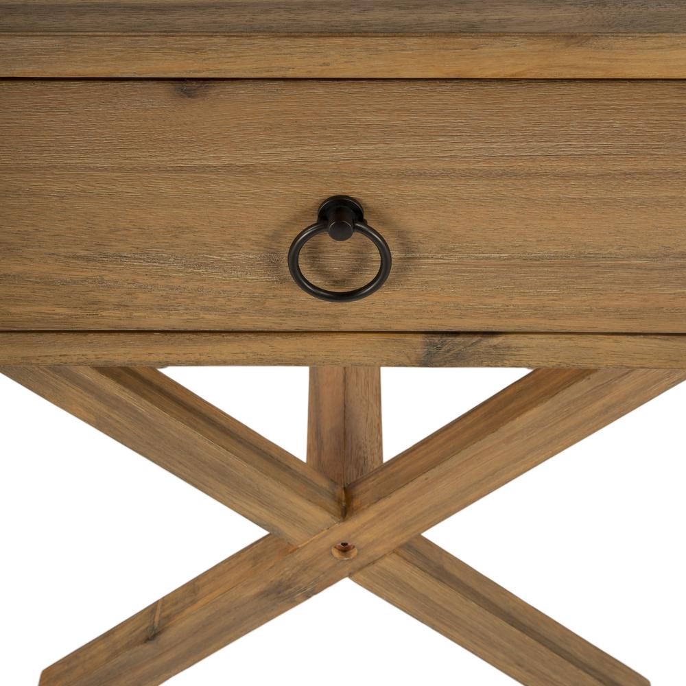 Lark Natural Wood End Table, Light Brown. Picture 5