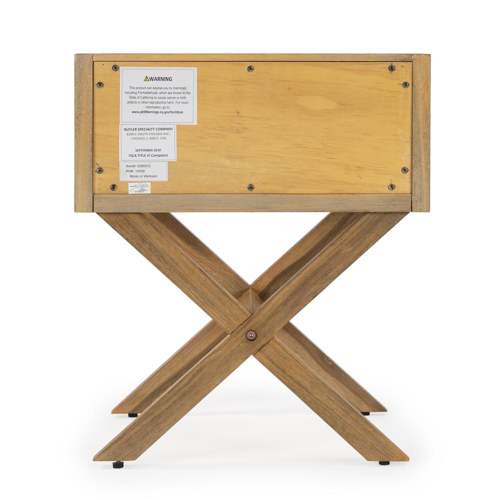 Lark Natural Wood End Table, Light Brown. Picture 7