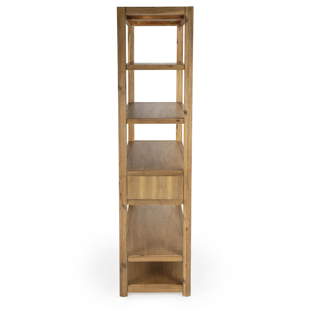 Lark 5 Tier 39"W Etagere Bookcase, Light Brown. Picture 5