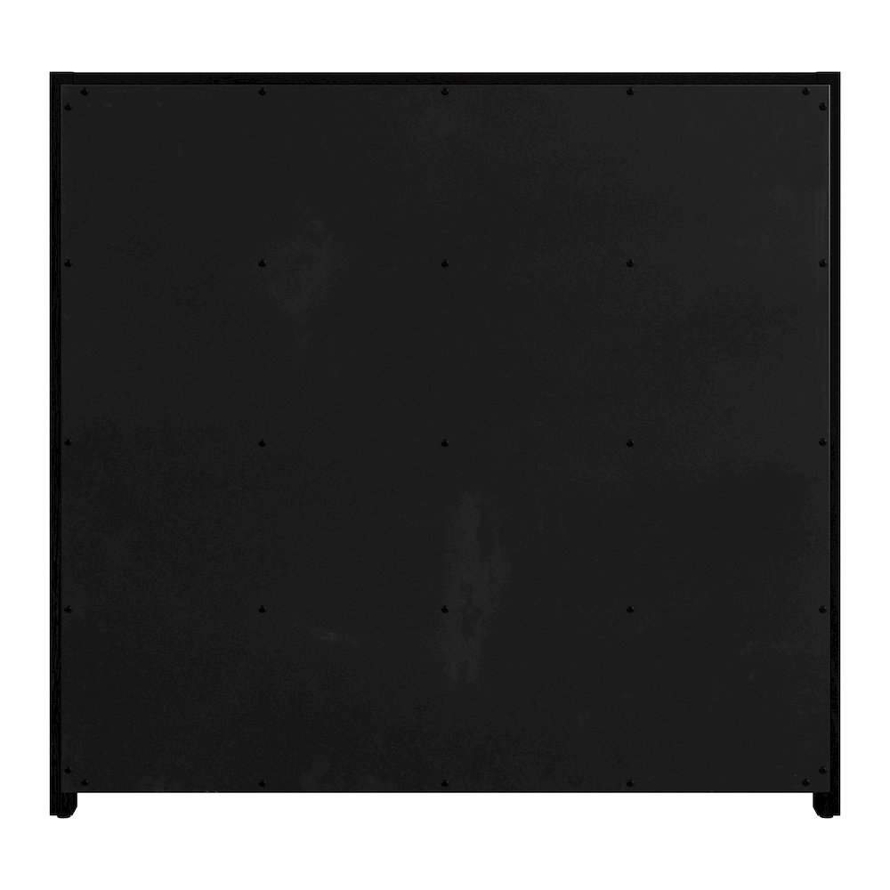 Lark 34 in. W Rectangular Wood 3 Drawer Dresser, Black. Picture 6