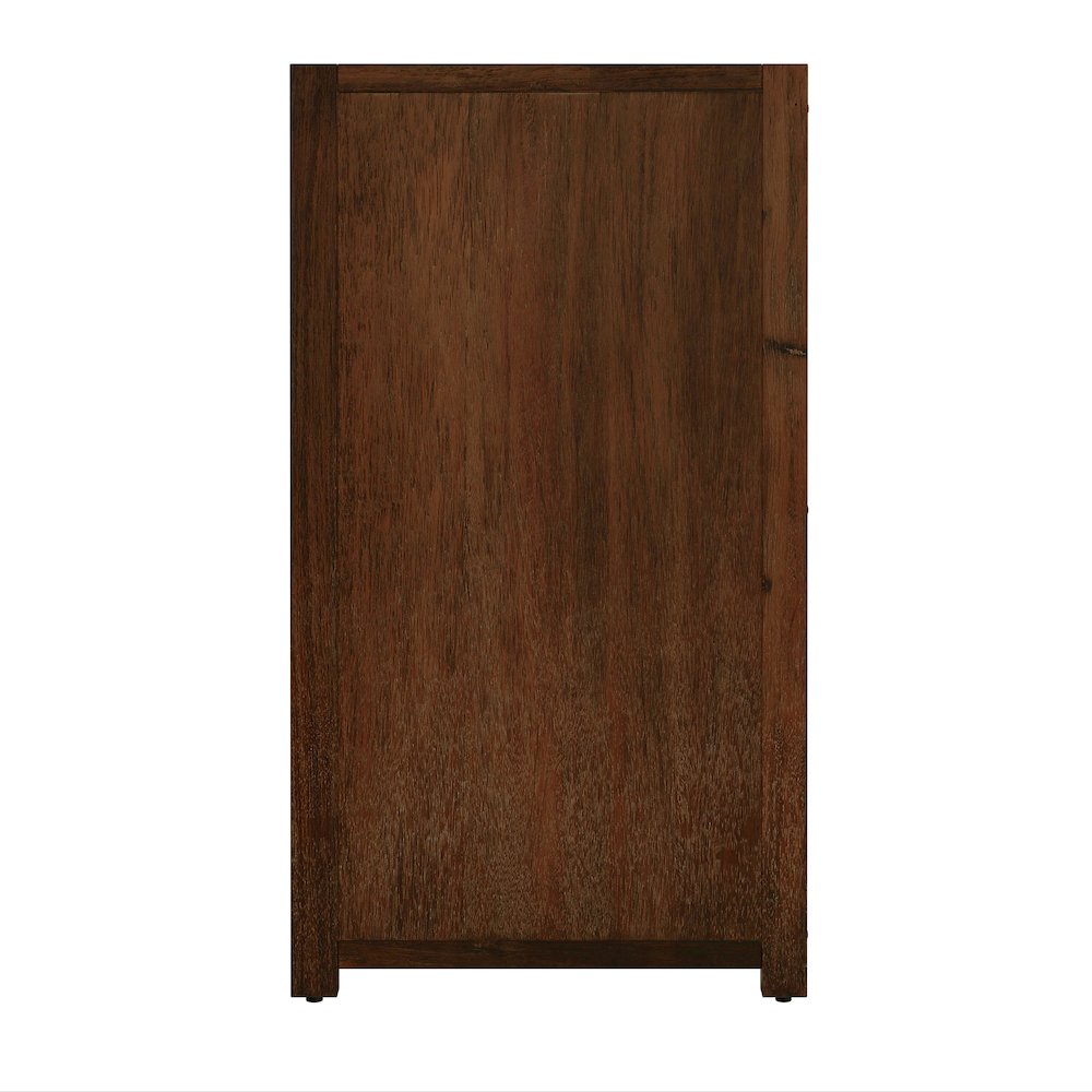 Lark 34 in. W Rectangular Wood 3 Drawer Dresser, Medium Brown. Picture 5