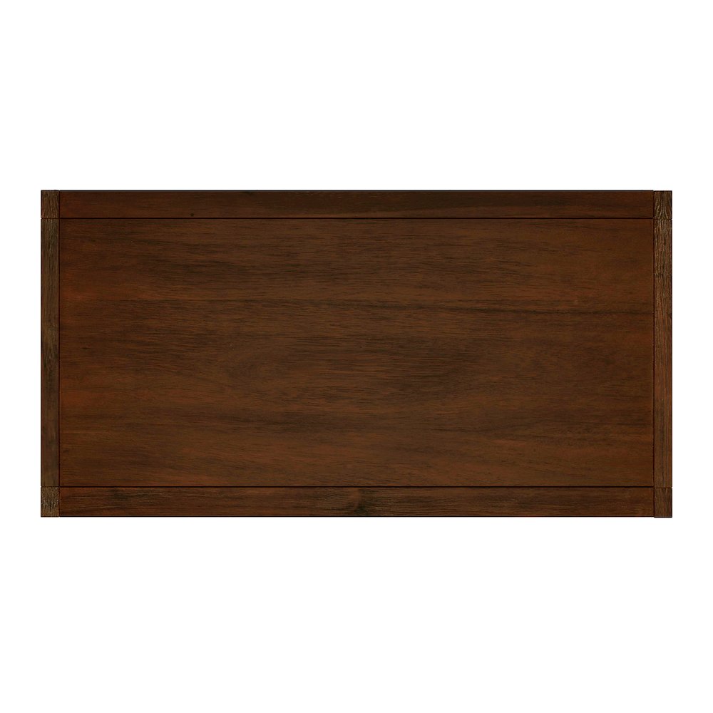 Lark 34 in. W Rectangular Wood 3 Drawer Dresser, Medium Brown. Picture 7