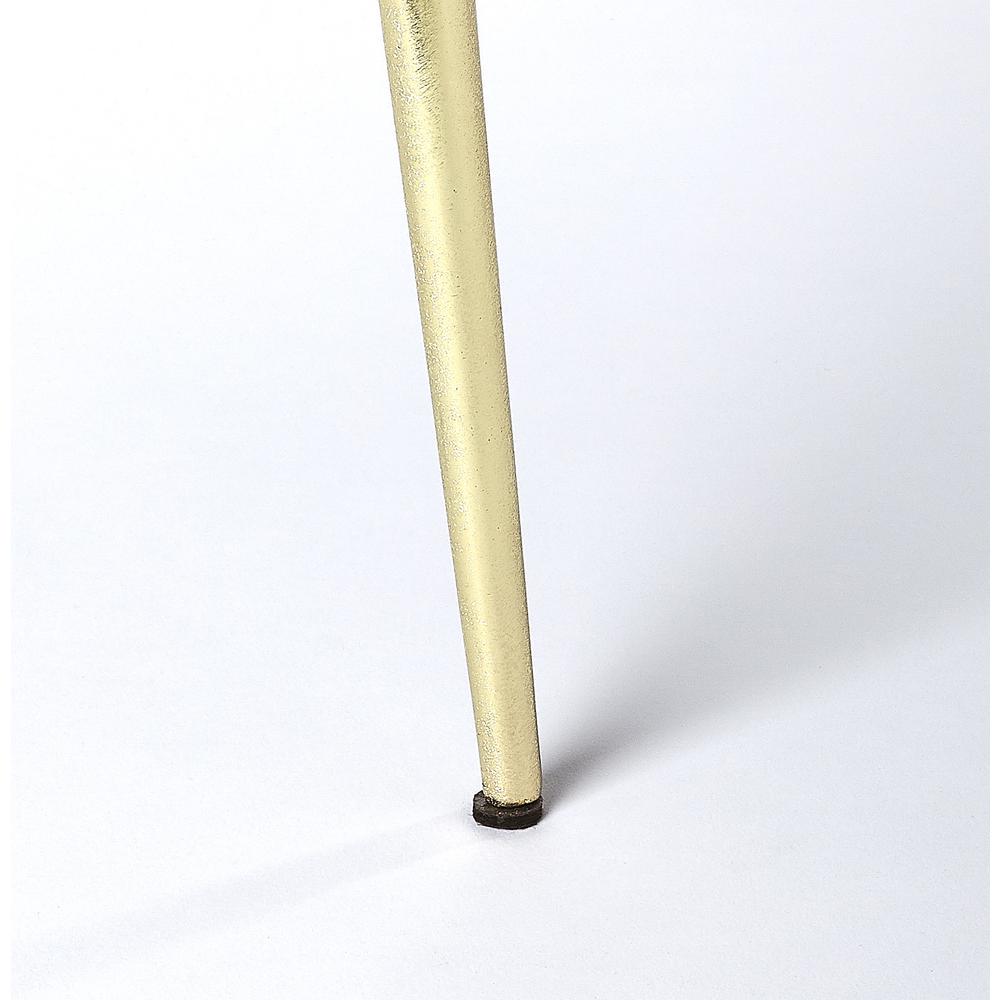 Hollings Green Marble & Brass Side Table, Green. Picture 4