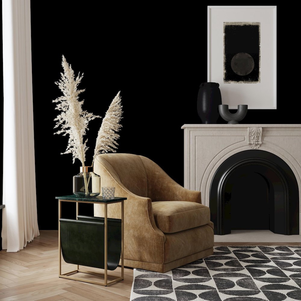 Edie Marble & Leather Magazine Side Table, Green. Picture 6