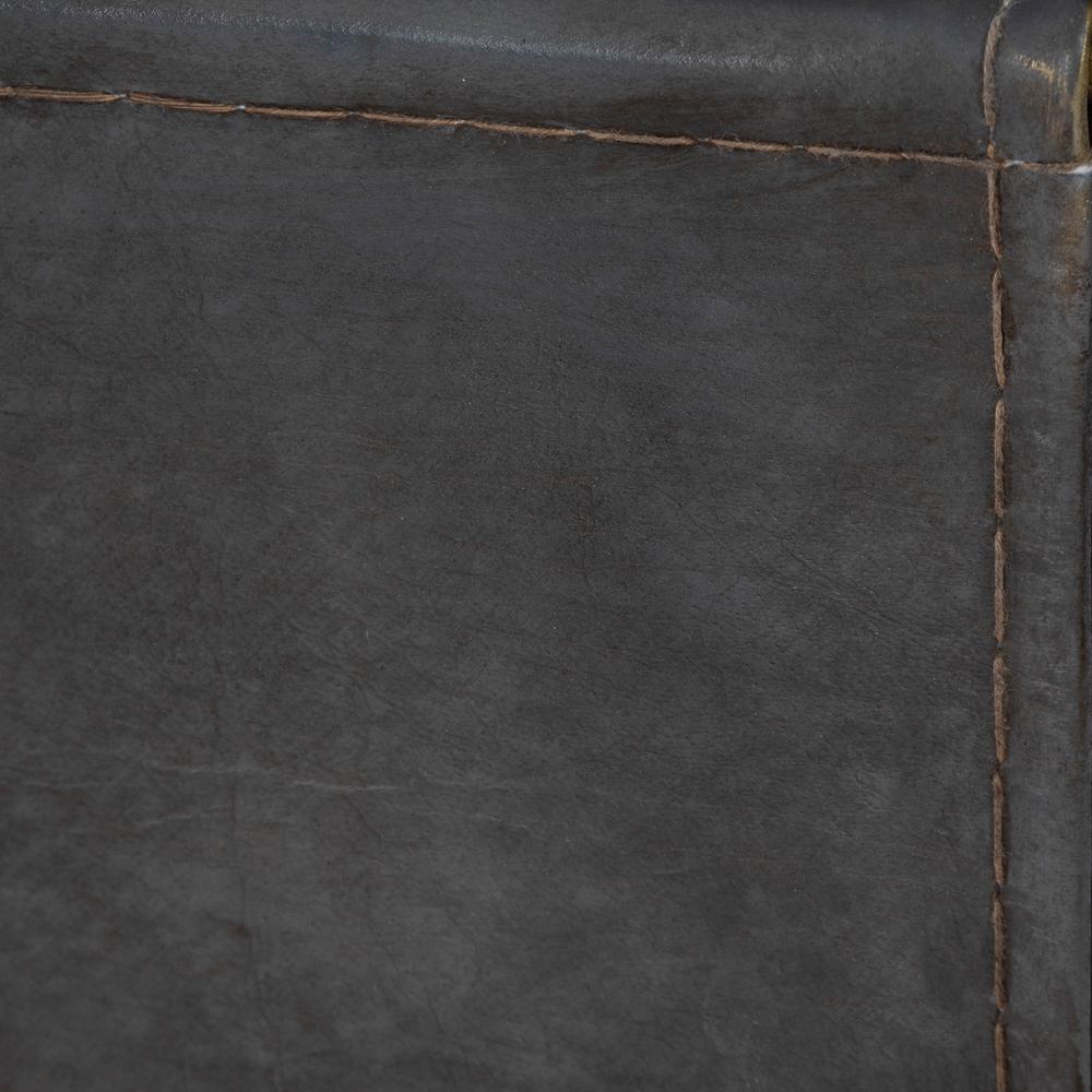 Stephanik Marble & Leather Magazine Side Table, Off-White. Picture 7