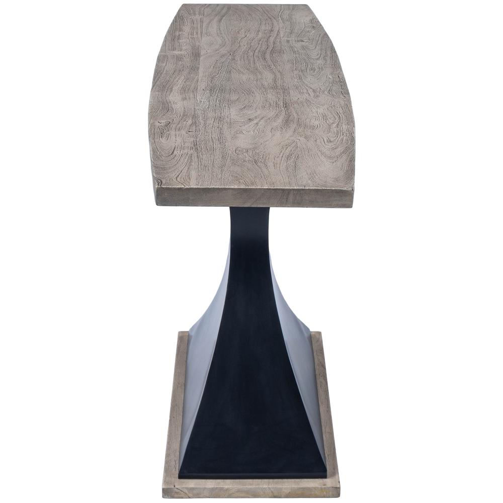 Lidiya Wood & Metal Console Table, Gray. Picture 5